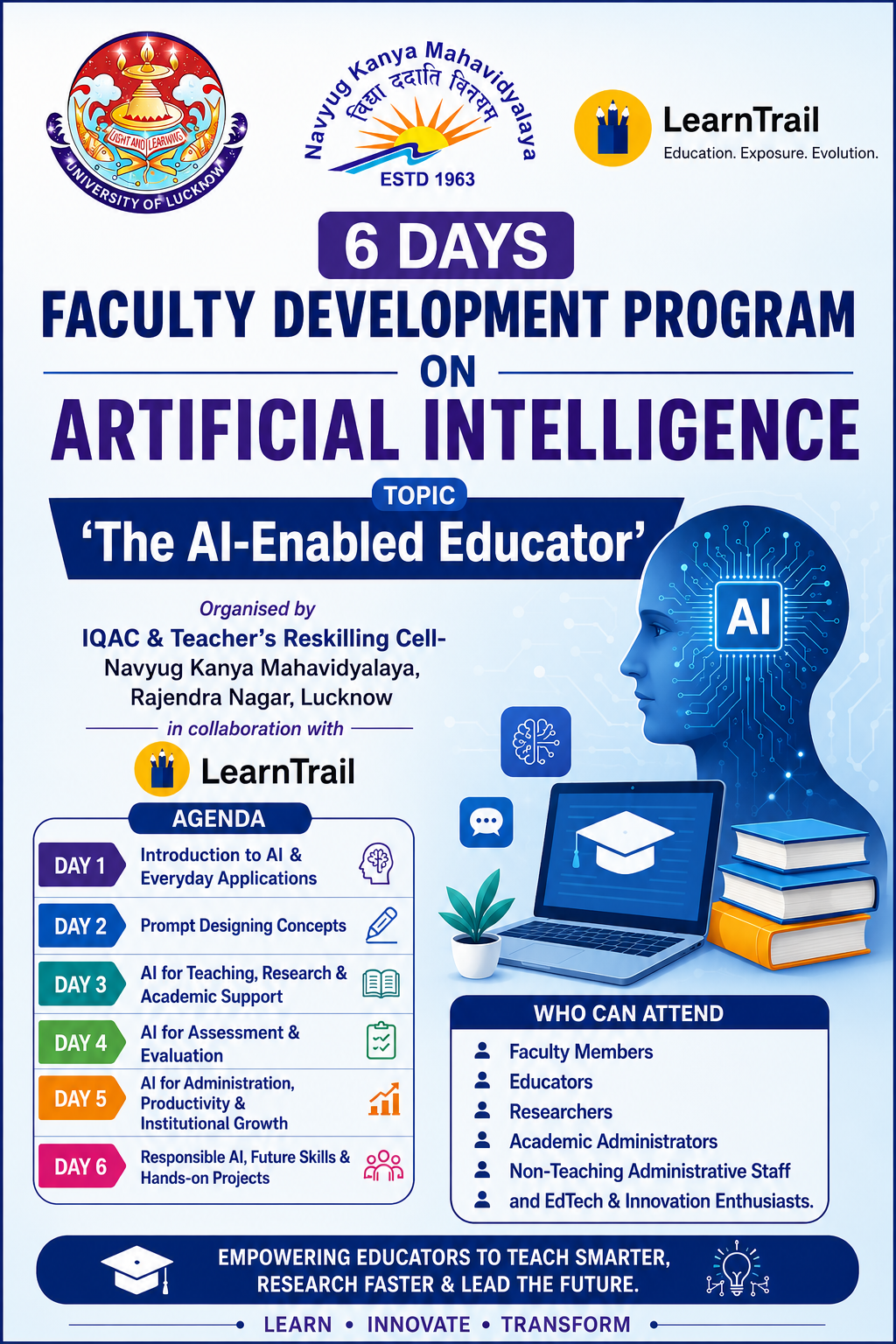 FDP Program on Artificial Intelligence : The AI-Enabled Educator